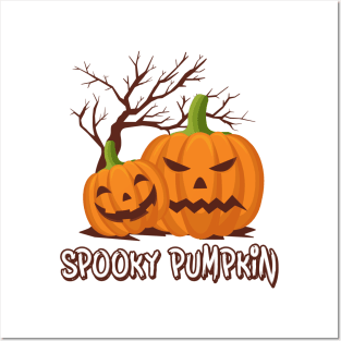 spooky pumpkin Posters and Art